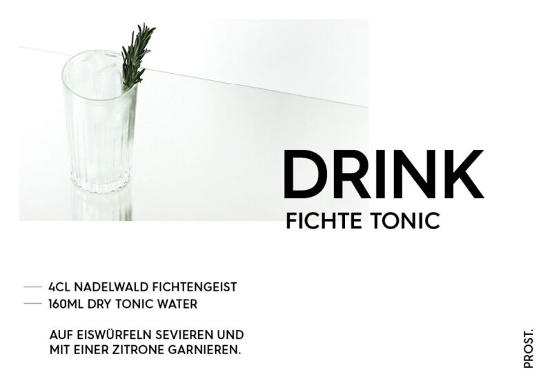 Fichte Tonic Drink – STILVOL. Drinks und Cocktails aus Schnaps und Likör