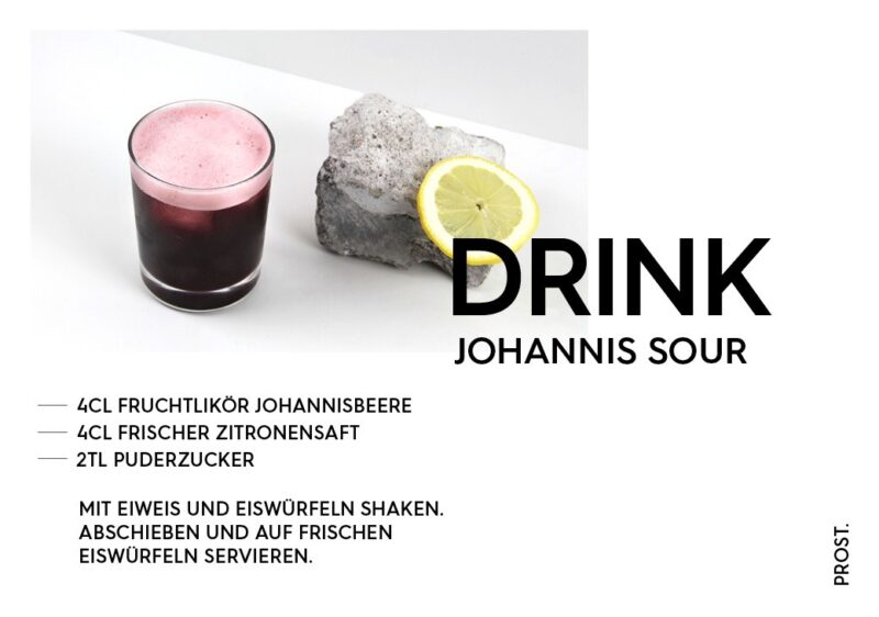 Johannisbeere Sour Drink – STILVOL. Drinks und Cocktails aus Schnaps und Likör