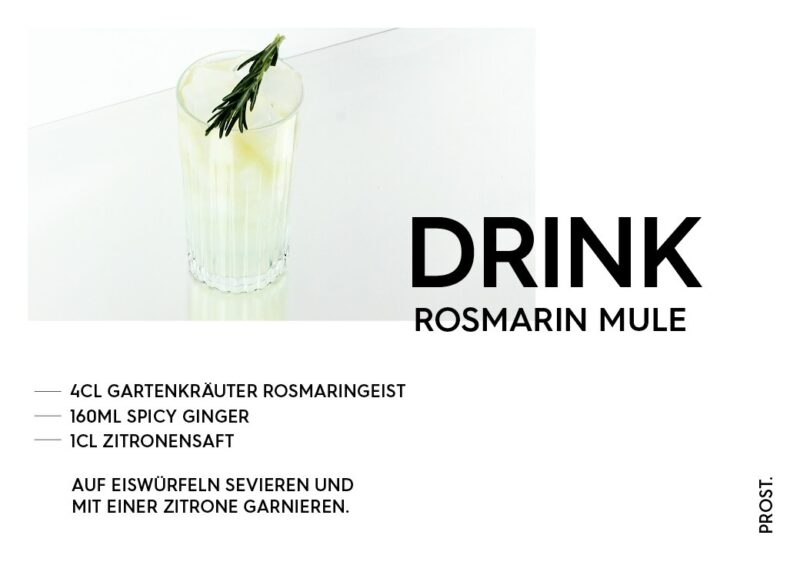 Rosmarin Mule – STILVOL. Drinks und Cocktails aus Schnaps und Likör